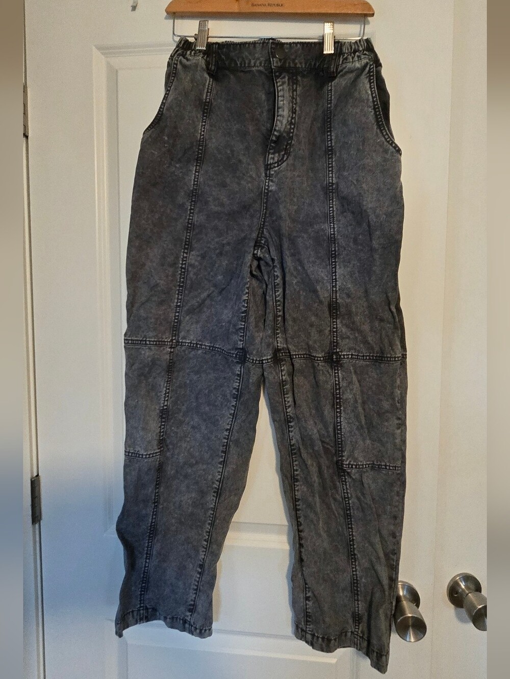 Urban Outfitters Black-Grey Washed 100% Cotton Pant